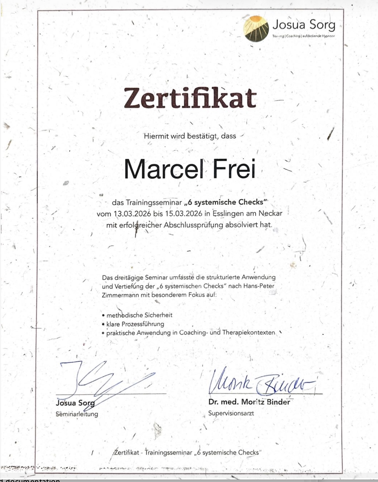 Fortbildung unter Kollegen